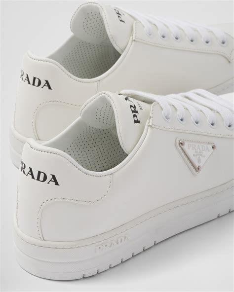 prada fur sneaker|Prada denim sneakers.